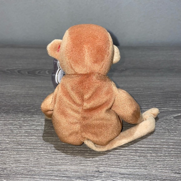 NWT VINTAGE 1995 TY BEANIE BABY Bongo The Monkey Original Animal Plush 8.5”-9” - Picture 4 of 6